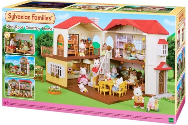 Sylvanian Families 5302 Maison de ville avec lumière - Maison de poupée, multicolore