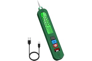 BSIDE S4 Penna Rilevatore di Tensione Senza Contatto Tester di Tensione AC 12V-300V con Grande LCD e Cicalino Tester Dispersione Elettrica Tester Elettricista Ricaricabile Senza Fili con Torcia