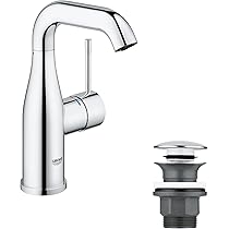 Grohe Essence Wall-mounted Basin Fitting With EcoJoy, Chrome - 19967001 - View #3