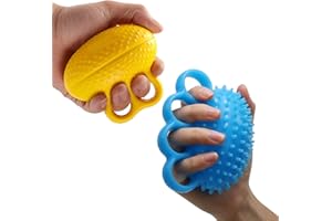 MOAZIFI 2 Stück Stressball Für Hände Therapie, Handtrainer Fingertrainer, Massageball Für Die Hand, Finger Training, Lindert Stress, Für Hände Therapie Arthrose, Knetball Für Hände therapie, Antistressball