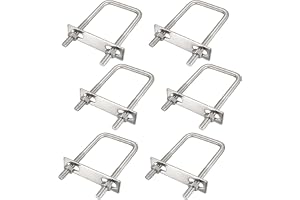6 stycken U-skruvar M8 40 x 100 mm rostfritt stål U-bultar U-bygel kvadratiska M8 U-skruvar rostfritt stål med mutter ramremm