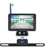 AUTO-VOX W12 Draadloze Achteruitrijcamera – 5″ 1080p, 2 Camera’s, IP69K, Nachtzicht, Voor Camper En Vrachtwagen