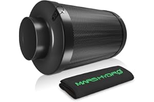 MARS HYDRO 4 Inch Air Carbon Filter Odor Control with Australian Virgin Charcoal, for Inline Duct Fan, Grow Tent, Hydroponics