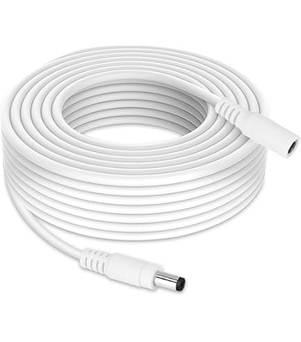 InLine - DC-verlengkabel, universele voedingsverlengkabel voor ledstrips, bewakingscamera's, printers, routers, switches en nog veel meer, DC stekker/bus 5,5 x 2,1 mm, zwart, 3 m