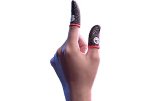 SHEAWA Fingerhandschuhe für Mobiltelefone, schweißfest, rutschfest, für Android und iOS, 1 Paar