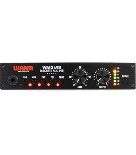 WARM AUDIO / WA12 MKII Black マイクプリアンプ Warm Audio WA12 MKII Single Channel Microphone Preamplifier