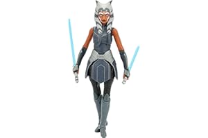 Star Wars Czarna seria Ahsoka Tano zabawka 15 cm Wojny klonów kolekcjonerska figurka akcji, zabawki dla dzieci w wieku od 4 lat