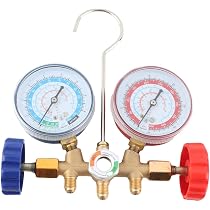 Kit De Manomètres Pour Climatisation Auto – Diagnostic AC, Compatible R134A/R22/R410, Jauges Couleur
