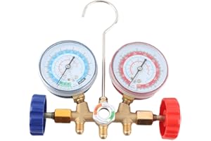 Gorgeri Refrigerant Air Conditioning Tools AC Diagnostic Distributor Gauge Set with Hose and Hook Kit