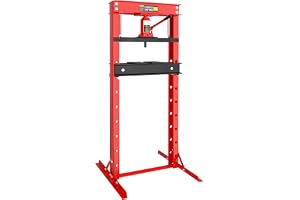 Wiltec Verkstadspress 12 ton hydraulisk press för verkstad, bilverkstad, hantverk, industri för bockning och pressning