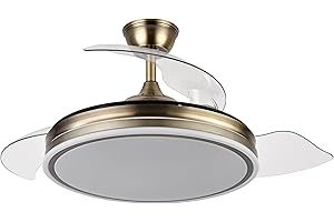 ECOILUMINALED Fabrilamp Ventilador Bayomo Cuero 3 Aspas Motor DC