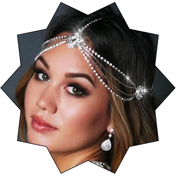 Elegante fascia per capelli da sposa colorata con strass, copricapo Boho, fasce in cristallo verde per accessori da donna, gioielli  36