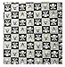 Produktbild Evil Wear Bandana-Nickituch schwarz grau Totenkopf-Motiv Kopftuch Halstuch Armband 50x50cm Totenkopf Weiss U4-2 (Killer Karo)