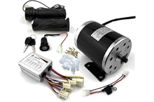 L-FASTER 24V36V48V 500W Kit de motor de cepillo de scooter Motor UNITE de alta velocidad MY1020 Kit de conversión de actualización de motocicleta infantil MX350 (24V handle kit)