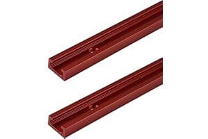 Puupaa 2 Stück T-Nut-Gehrungsvorrichtung, Aluminiumlegierung, 300–600 mm, T-Schiene, Gehrungsvorrichtung, für Vorrichtungen, Tischsäge, Holzbearbeitungswerkzeug, 600 mm