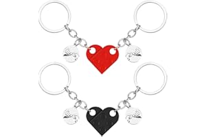 ACIELANNA Porte-Clés en Métal, Porte clé mignon, Porte Clef Enfant, Porte Clef Couple, Décoration de Sac à Dos pour la Saint Valentin et les Anniversaires