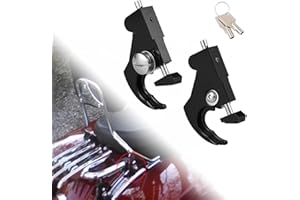 FJPACEMT Detachable Locking Latch Kit Rotary Docking Latches with Locks Sissy Bar Backrest Mounting Luggage Rack Latch Clips for Harley Davidson Touring Dyna Softail Sportster