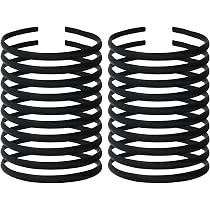 Lawie 10 Stück Schmale Metall-Stirnbänder – 7 Mm Breit, Mit Satinstoff Bezogen, Elastisch | Haarband, DIY-Basis Für Tiara & Schmuck