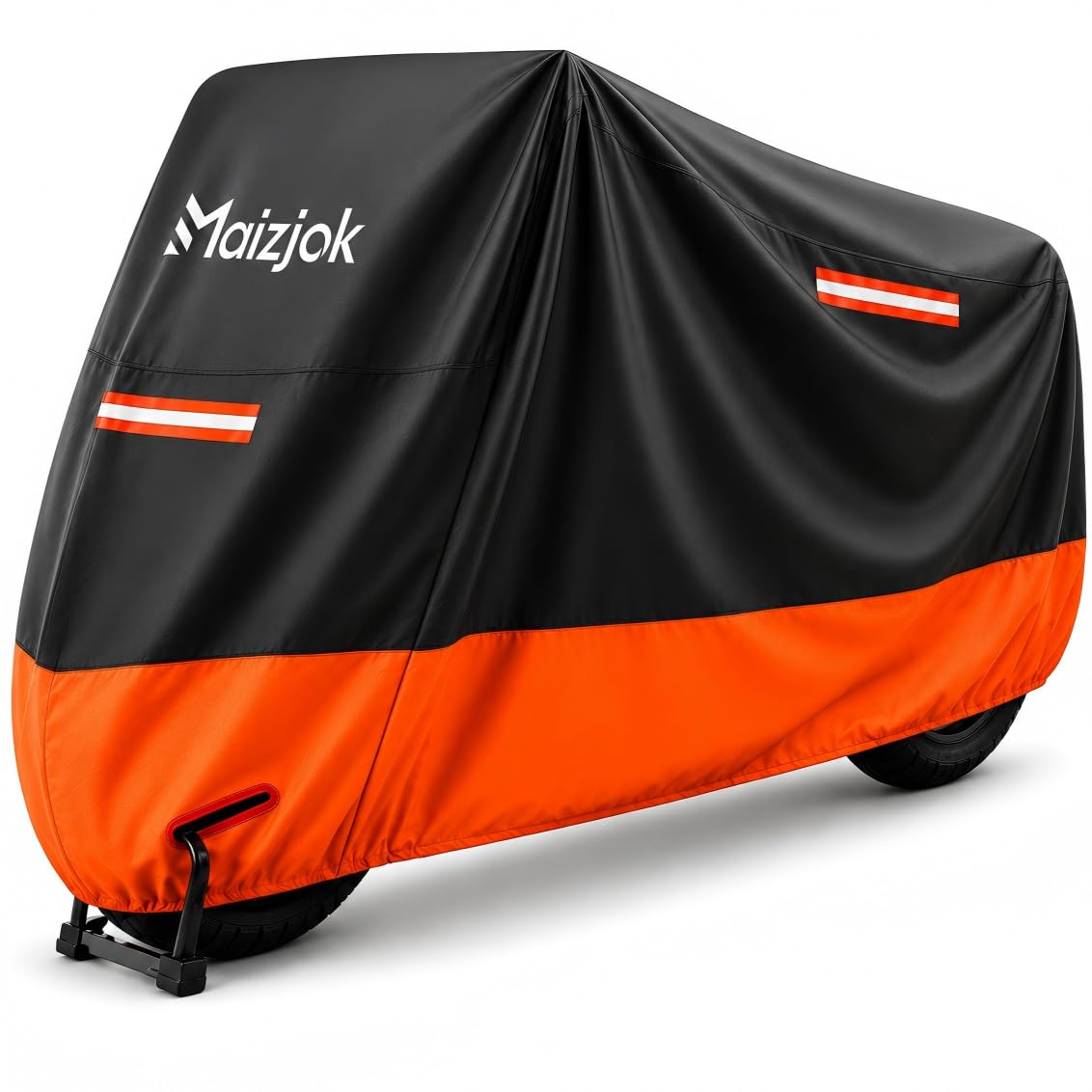 Maizjok® Motorhoes Waterdicht Buiten, Motorfiets Hoes 210D Outdoor Indoor | Motorfiets Beschermhoes Regenhoes Weerbestendig voor Motor Adventure/Sport/Cruiser/Touring 275x105x125cm