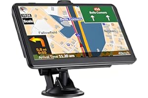 GT HITGX Sat Navs for cars uk 2025, 7 Inch, Satnav with UK Europe Maps, Sat Nav for cars truck hgv Lorry, Real Voice Turn Direction Guidance, Speed Camera Alert, Lane Guidance Assist (X20)
