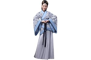Meijunter Chinois Ancien Femmes Hanfu - Traditionnel Costume Élégant Rétro Tang Suit Scène Robe