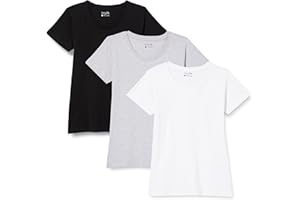 berydale Damen T-Shirt mit Rundhalsausschnitt aus 100% Baumwolle im Multipack