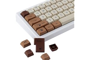 JakeTsai 138 Keys PBT Keycaps XDA Profile Keycaps Dye Sublimation Custom ANSI Layout Keycaps Set Compatible with Cherry MX Switches Mechanical Keyboards