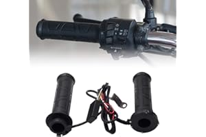 CJHZQYY Motorcycle Heated Grips, 22mm(7/8") Universal Motorcycle ATV Heated Grips, Electric Motorcycle Heated Handlebar Grips for 22mm ATV Bike Handlebars
