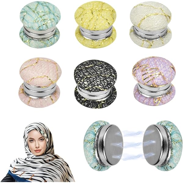 4 Fermagli Per Sciarpa In Lega - Clip Eleganti Per Abiti, Borse E Cappelli - Foto 5