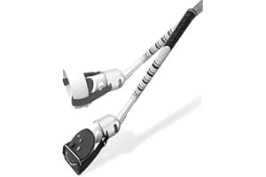 BRICOK Aluminium Alloy VR Golf Club Attachment for Meta Oculus Quest 3/Quest 2/Meta Quest 3S Unblock Signal Aluminum VR Golf Club Attachment 1:1 Molded Controller Adapter & Fixed Plate (Black)