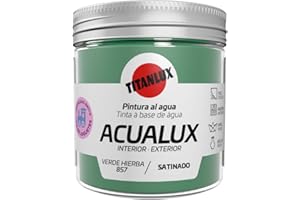 Titanlux Acualux pintura acrílica multiadherente Satinado Verde Hierba 75 ml