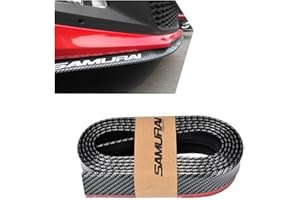 JNNJ Universal Frontstoßstange Spoiler, 2.5M Auto Frontstoßstange Splitter Lip Spoiler Selbstklebende Frontspoilerlippe, Frontstoßstange Spoiler Gummi Aufkleber(Schwarz)