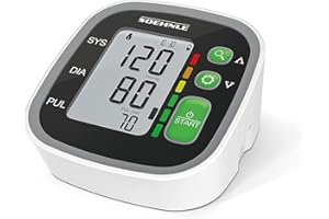 ‎SOEHNLE Soehnle Oberarm Blutdruckmessgerät Systo Monitor 300 mit vollautomatischer Messung, Blutdruckmesser mit Bewegungssensor, Blutdruck Messgerät, inkl. Batterien