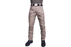 MOVERV Pantalones de Carga para Hombre Talla Grande Largos Pantalones Multibolsillos Trekking Casual Deportivos de Pantalón Suelto Informal Pantalones tácticos 2021 Pantalón Otoño e Invierno Fitness Gym