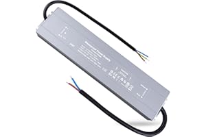 REYLAX Transformador LED IP67 12V 150W 12.5A, Impermeable Exterior Driver LED, Transformador 220V a 12V, Fuente de Alimentacion LED Voltaje Constante CA a CC, Controlador Alimentación de Tira LED