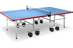 ‎JOOLA JOOLA Tischtennistisch, Profi Outdoor Tischtennisplatte, Wetterfest - 6 mm Aluminium-Kunststoffverbundoberfläche - Einklappbares Untergestell, inklusive Tischtennisnetz