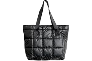 JINGLING Modna pikowana torba na ramię w kratkę, retro wyściełana torebka dla kobiet, pikowana torba do noszenia, lekka torba puchowa, bawełniana wyściełana torba na ramię, zimowa, modna, miękka