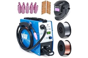 VECTOR WELDING Machine à souder MIG MAG 165 A  avec et sans gaz  Fil de remplissage  Soudage au gaz de protection  Fonction de soudage d'électrode 160 ampères  Auto Alimentation de fil  Inverseur