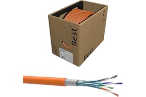 BEST GERMANY Germany B.e.s.t CAT 7 Kabel 200m Simplex Lan Kabel Kupfer 1000Mhz S/FTP Cat Netzwerkkabel Cat 7 Verlegekabel