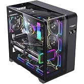 SNT Energy Victory Plus Kavisli 7x Argb Fan Uzaktan Kumandalı ARGB Controller Gaming Kasa Siyah