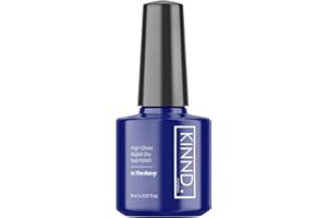 KINND. Quick Dry Nail Polish | In The Navy, 8ml | Rapid Drying Nail Varnish | No UV/LED Required | 12 Free, Cruelty Free, Vegan, Made in UK