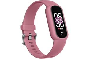 TOOBUR Smartwatch Mujer Reloj Inteligente Muje Impermeable IP68 Pulsera Actividad con Pulsómetro, Podómetro, Monitor Sueño, Notificación de Mensajes 14 Deportes para Android iOS, Rosa Loro