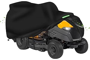 JXXPGG Rasenmäherabdeckung für Aufsitzrasenmäher, Schutzhülle für Aufsitzmäher,600D Oxford Gewebe-Abdeckung für Aufsitz-Gartentraktor,Wasserdicht & UV-beständig, Wetterfeste (203*127*137CM)