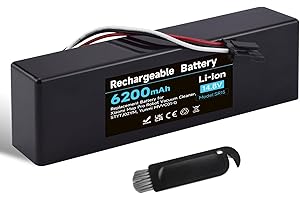 Mspalocell 6200mAh 14.8V batteria di ricambio per Wyze Robot Vacuum, Xiaomi Mop Pro, mopping robot, serie Conga 3290 3390 3490, STYTJ02YM, Haier JX37, Yunmi MVVC01-G Pro batteria