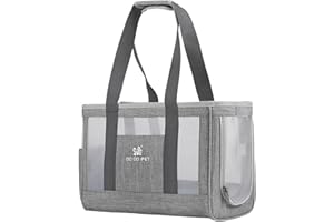 OHMILL Breathable Soft Sided Pet Carriers Bag Portable Pet Travel Carrying Handbag Foldable Pet Bag Airline Approved with Shoulder Strap for Medium Puppy Cats Rabbit Small Animals Transport Carrier Bags
