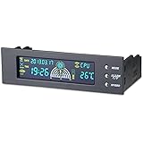 5,25” LCD PC Temperatur Anzeige Panel Lüftersteuerung Temperaturanzeige Controller (5.25 Zoll)