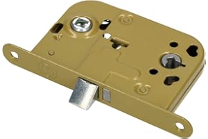 KOTARBAU® hållås 72/45 mm DIN höger/vänster universell integritet WC badrum toalett toalett dörrlås stål pulverlackerad rostb