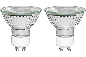 Caldarax GU10 Żarówka reflektora 50 W Możliwość ściemniania, 500 lm ciepła biel 2800 K, AC 230 V, MR16 GU10 Żarówka punktowa do oświetlenia szafy, lampa grzewcza świeca, zestaw 2 szt