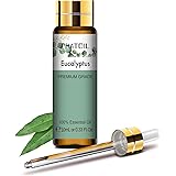 PHATOIL Olio Essenziale Eucalipto 10 ml, Oli Essenziali per Diffusori, Oli di Eucalipto Naturali Puri per Aromaterapia Umidif