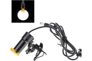 MIKE-DENTAL Mike Dental 5W Clip portatile in metallo sul faro dentale, faro a LED, lampada con filtro